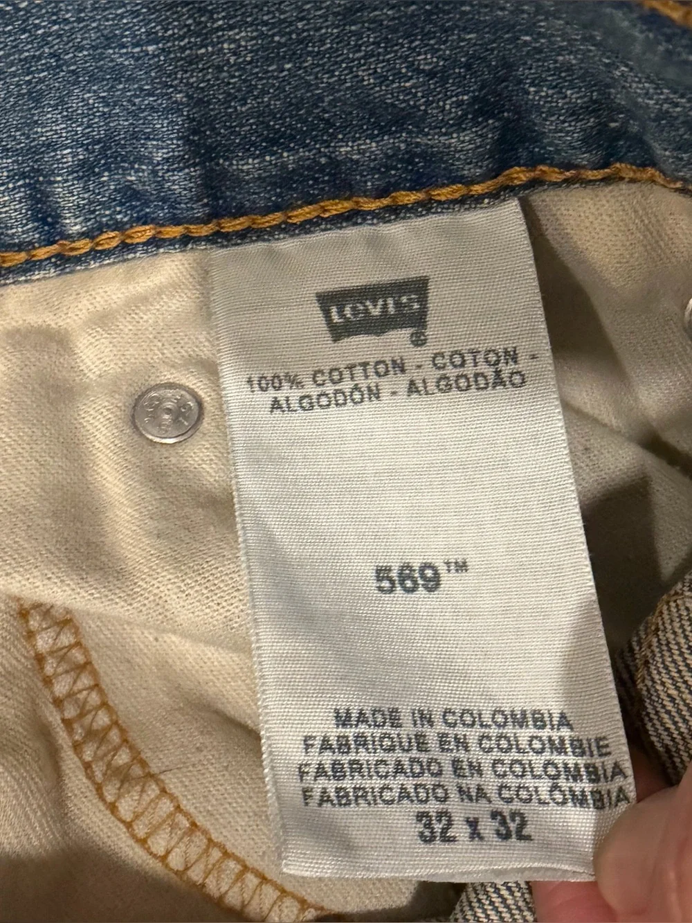 Levi’s 569 Loose Straight Jeans Vintage Y2K Medium Wash 32x32